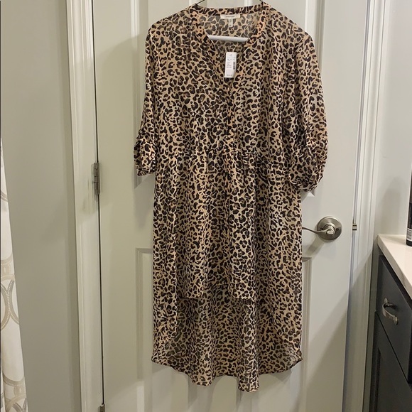 Maurices leopard high low blouse - Picture 2 of 4